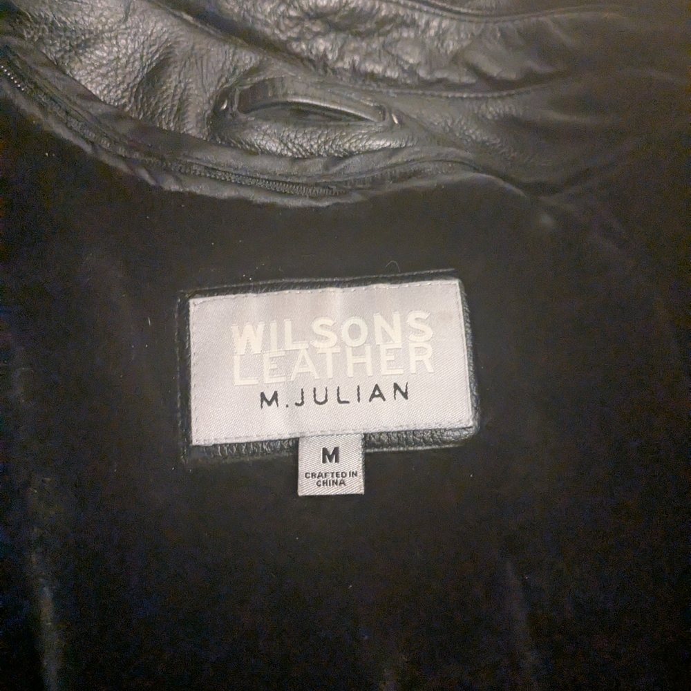 Wilsons Leather Black Jacket